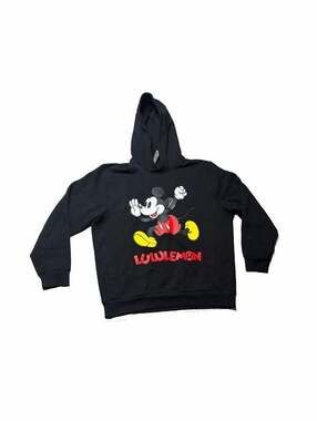 Disney x Lululemon Mickey Mouse Steady State Pullover Hoodie Black